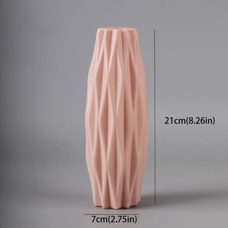 Vase à Fleurs En Plastique De Style Nordique Créatif Pour Fleurs Fraîches Et Séchées