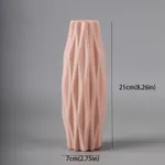 Creative Nordic-style Plastic Flower Vase for Fresh and Dried Flowers Pink
