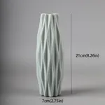 Kreative Kunststoff-Blumenvase im nordischen Stil für frische und getrocknete Blumen grün