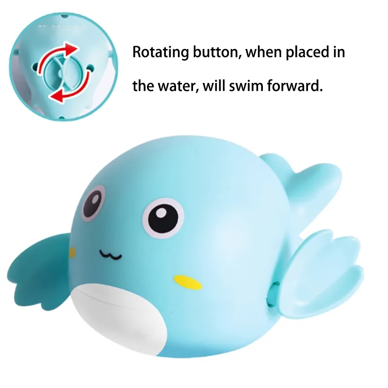 Baby Bathroom Bath Rotating Water Toy Blue image 4