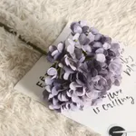 Boule de broderie Macaron Simulation fleur plante bonsaï pour la décoration de mariage Bleu Foncé