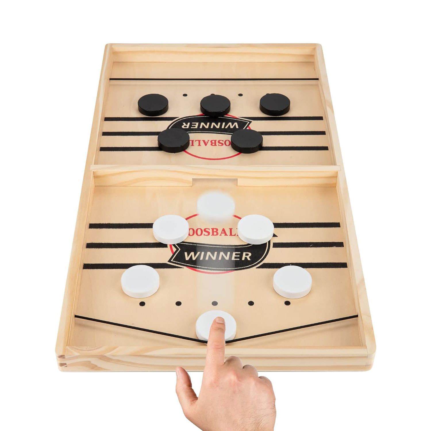 Super Foosball Table,Desktop Battle Parent-Child Interaction Winner Slingshot Game