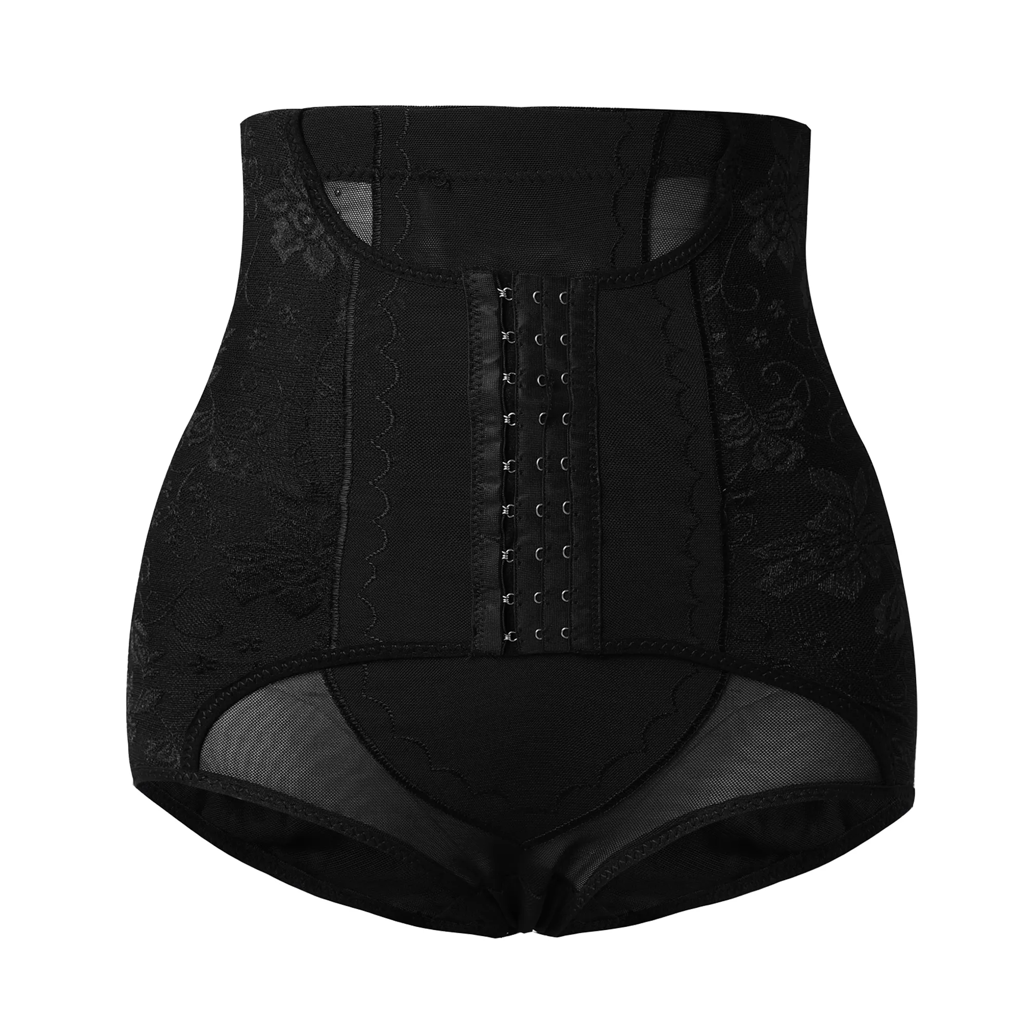  High Waist Tummy Control Shapewear Pants with Butt Lifter and Hook Closure