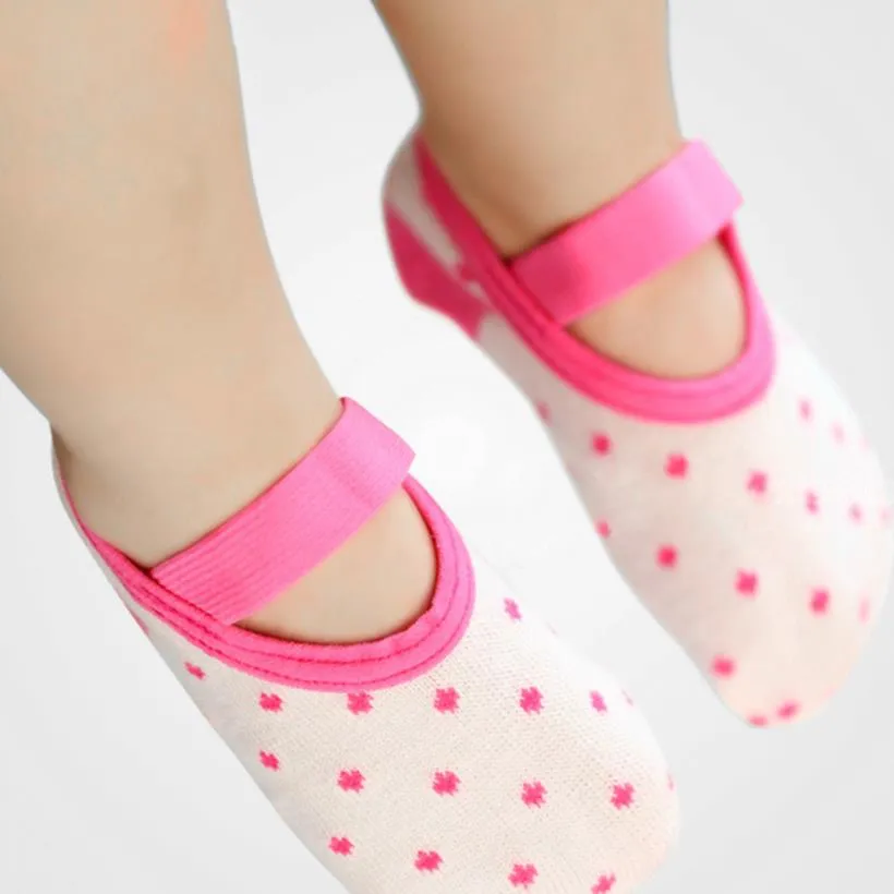 Baby's Anti-slip and anti-falling floor boat socks Hot Pink