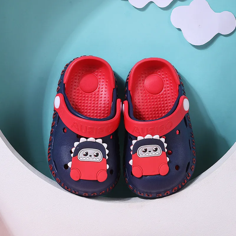 

Toddler/Kids Girl/Boy Graffiti Cartoon Pattern Vent Clogs Hole Shoes