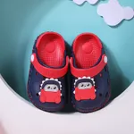 Toddler/Kids Girl/Boy Graffiti Cartoon Pattern Vent Clogs Hole Shoes Deep Blue