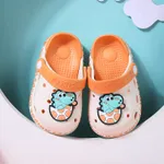 Toddler/Kids Girl/Boy Graffiti Cartoon Pattern Vent Clogs Hole Shoes Creamy White