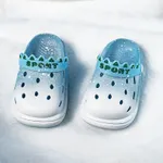 Niño pequeño / niños niña casual ombre vent zuecos agujero zapatos de playa Azul