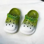 Toddler/Kids Girl Casual Ombre Vent Clogs Hole Beach Shoes Green