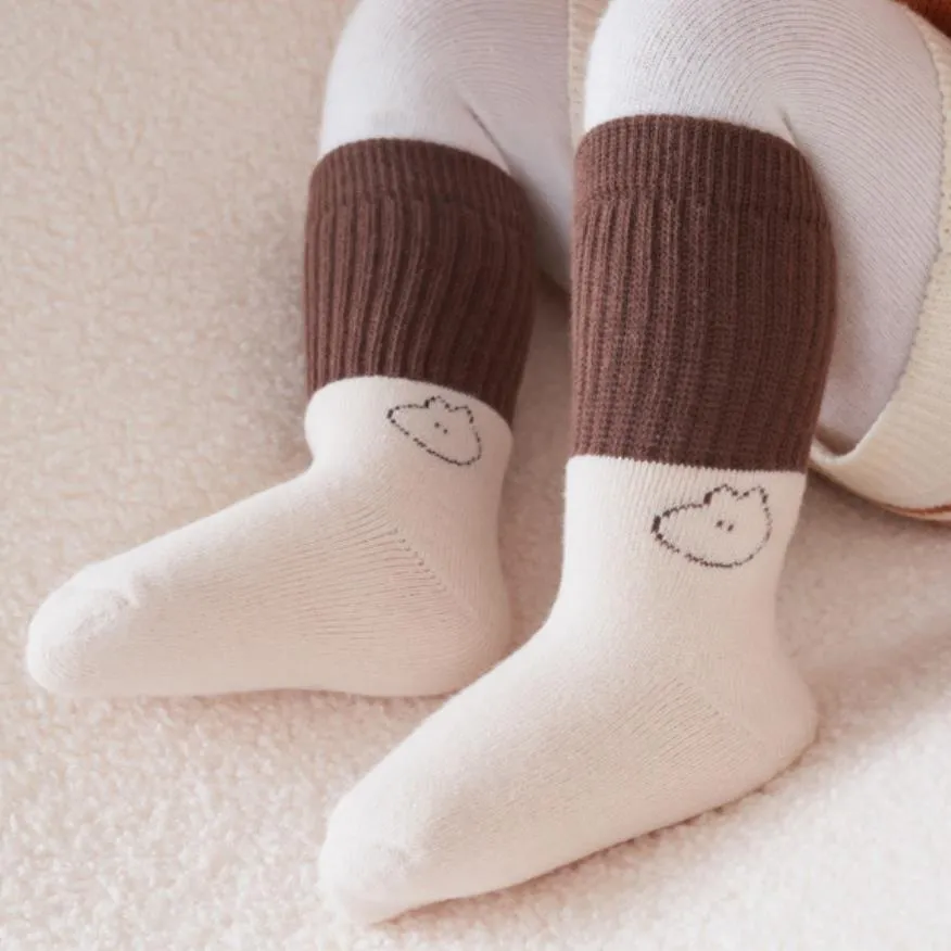 

Baby Color matching thickened warm type A cotton socks