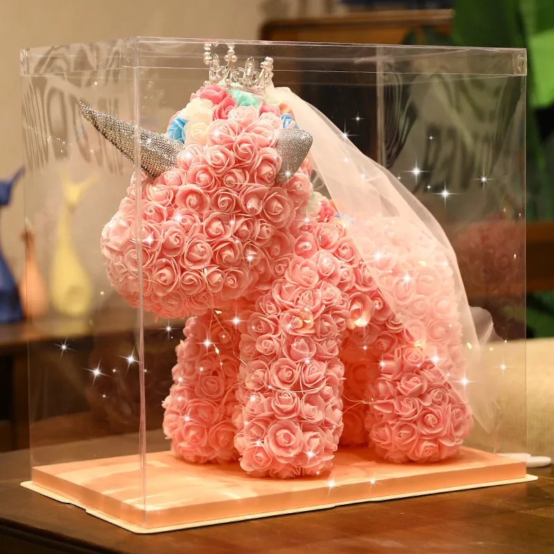 

Handmade Preserved Flower Unicorn