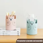 Adorable Bear Pen Holder - Multi-functional Desk Organizer for Office, Makeup, and Art Supplies  image 3