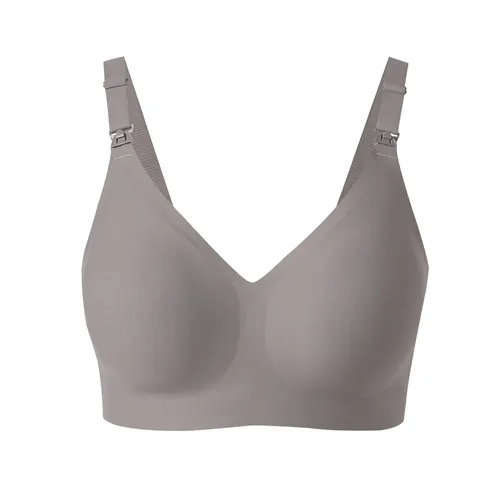 Comfortable jelly gel nursing bra with front closure for breastfeeding