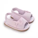 嬰兒 女 甜美 蝴蝶結印花 學步鞋 粉色