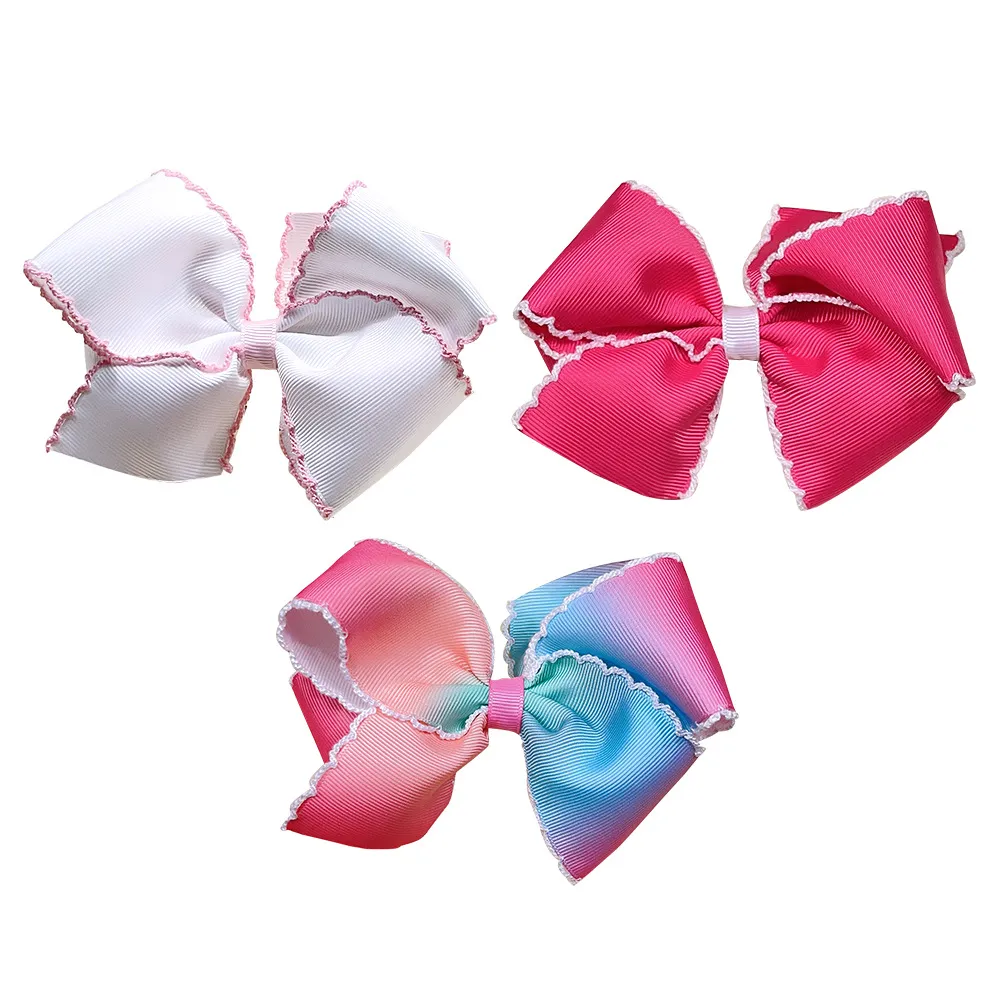 Toddler/kids likes Colorful big bow hairpin Multi-color big image 1