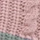 Bonnet en laine tricoté pour enfant en bas âge en une seule pièce (boules décoratives aléatoires) Rose
