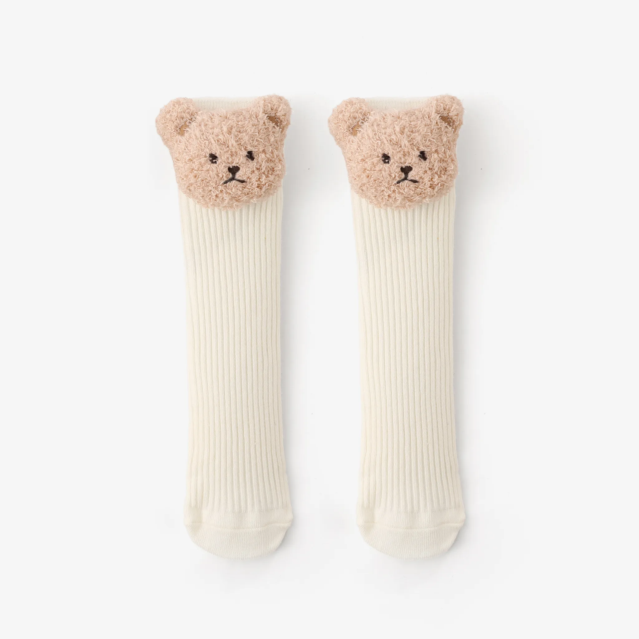 Toddler/kids Bear doll striped stockings White