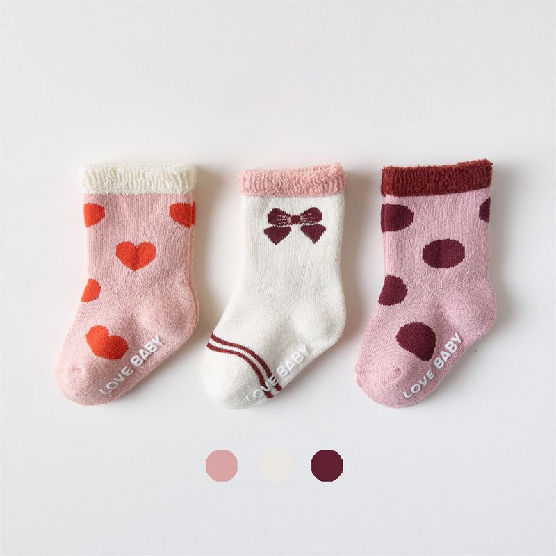 3-pack Baby/toddler Comfortable Towel Socks