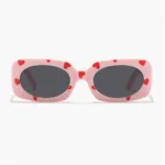 Toddler/kids likes Love sunglasses and glasses case Pink