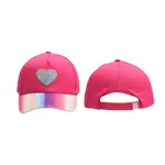 Toddler/kids Sweet Love visor baseball/peaked cap Hot Pink