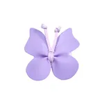 Toddler/kids Sweet PU leather all-inclusive bow hair clip Purple