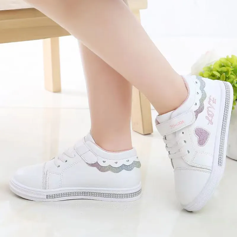 Enfants Enfant en bas âge Fille Doux Chaussures décontractées Blanc big image 1