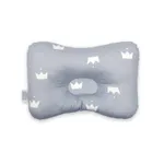 Baby Anti-Flat Head Pillow, Bedside Cushion for Infants 0-6 Months Bluish Grey