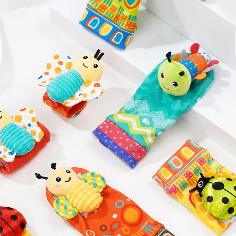 Pulsera de juguete de sonajero para bebés/calcetines tobilleros con diseño decorativo de correa de reloj Color-E big image 1