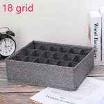 Grid Underwear Organizer - Foldable and Sectioned Lingerie Storage Box Color-F