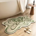 Non-Slip Quick-Drying Bath Mat for Home Bathroom Pale Green