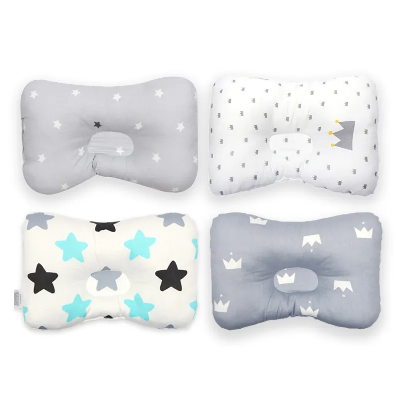 Baby Anti-Flat Head Pillow, Bedside Cushion for Infants 0-6 Months White big image 1