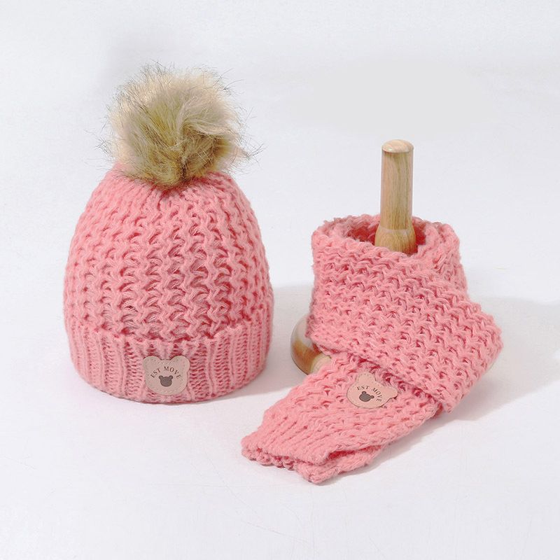 Baby/toddler Bear Scarf Hat Set