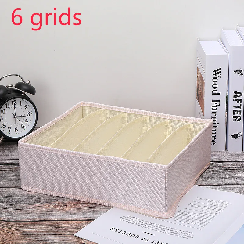 Grid Underwear Organizer - Foldable and Sectioned Lingerie Storage Box Color-A big image 1