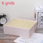 Grid Underwear Organizer - Foldable and Sectioned Lingerie Storage Box Color-A