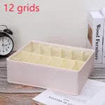 Grid Underwear Organizer - Foldable and Sectioned Lingerie Storage Box Color-B
