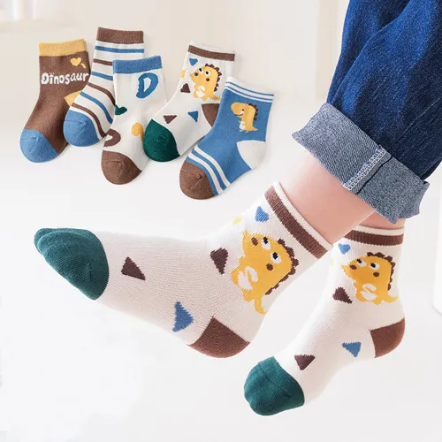 5-pack Baby/toddler Childlike Thermal mid-calf socks