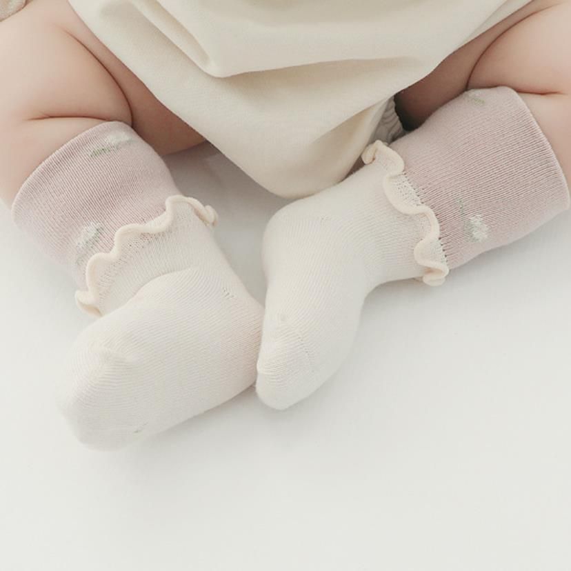 Baby Likes Fungus Lace Boneless Cotton Socks