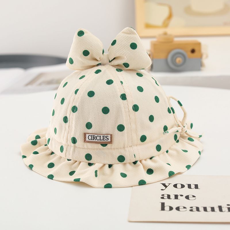 Baby Favorite Polka Dot Bow Bucket Hat