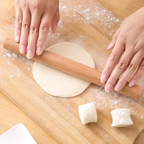 Premium Solid Wood Rolling Pin for Baking and Doughs