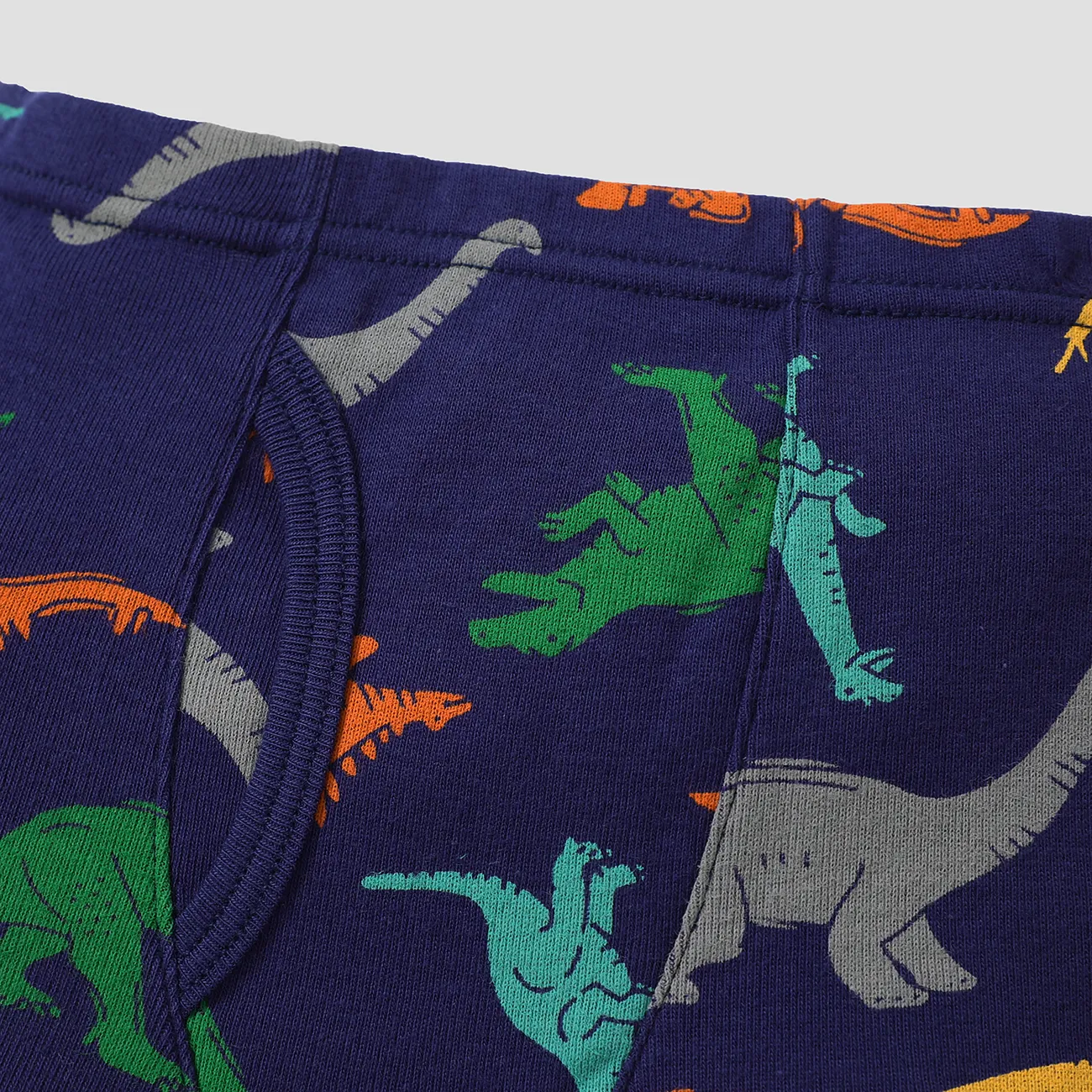 3 قطع طفل صغير / طفل صبي ديناصور نمط مجموعة الملابس الداخلية القطنية متعدد الألوان big image 1