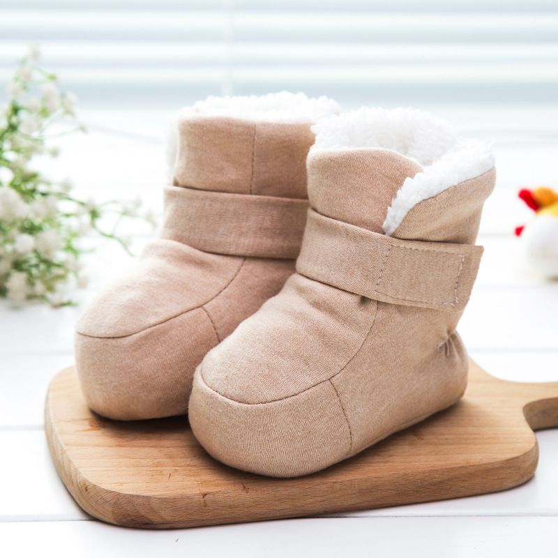 Baby Casual Thickened High-top Soft-soled Polar Fleece Warm Cotton Boots