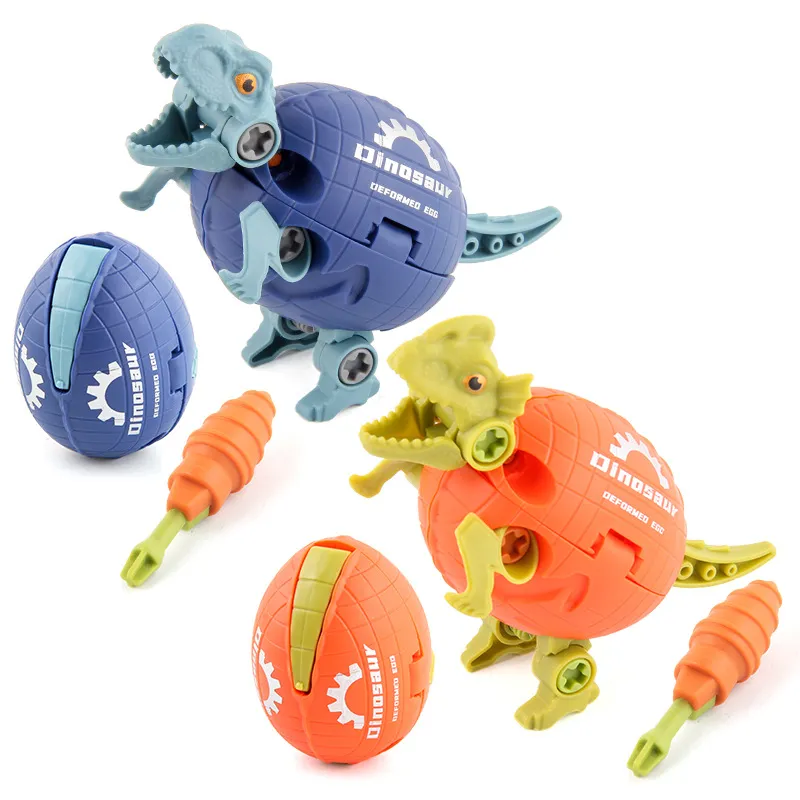 DIY Dinosaur Building Blocks Toy- Exercise Your Baby's Hands-on Ability and Logical Thinking Blue big image 1