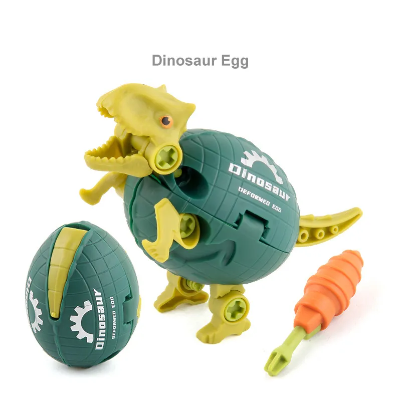 Kit de brinquedo DIY de animal dinossauro para crianças unissex, feito de algodão, 1 peça. Verde big image 1
