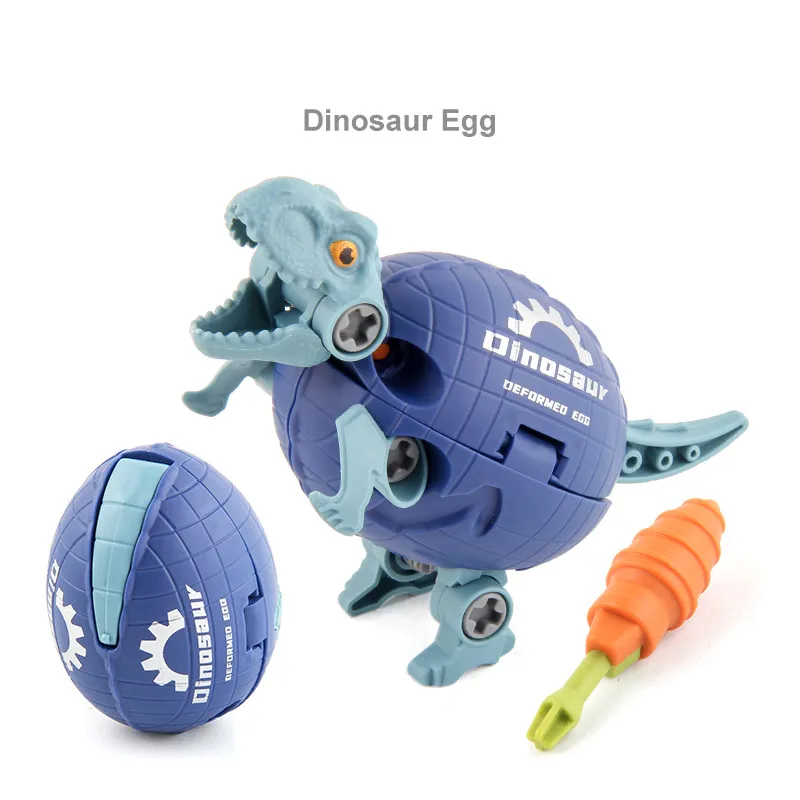 Kit de juguete DIY de animales de dinosaurios para niños unisex, hecho de algodón, 1 pieza. Azul big image 1