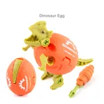 Kit di giocattoli fai-da-te con tema Dinosauri per bambini unisex, realizzato in cotone, 1 pezzo. Arancione