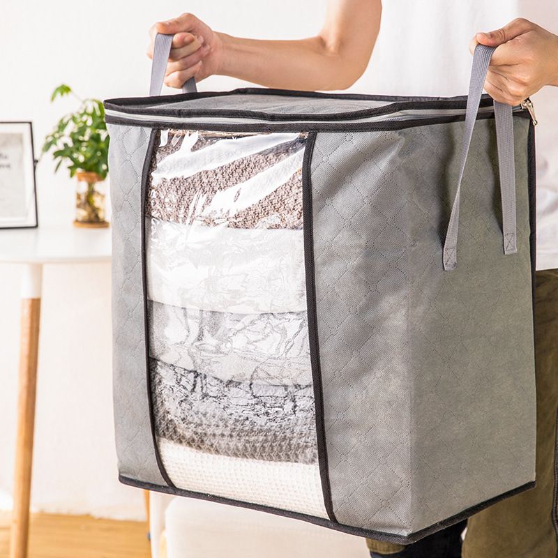 

Fabric Storage Bag for Clothes, Household Foldable and Waterproof Non-Woven Organizer Box for Quilt and Clothing