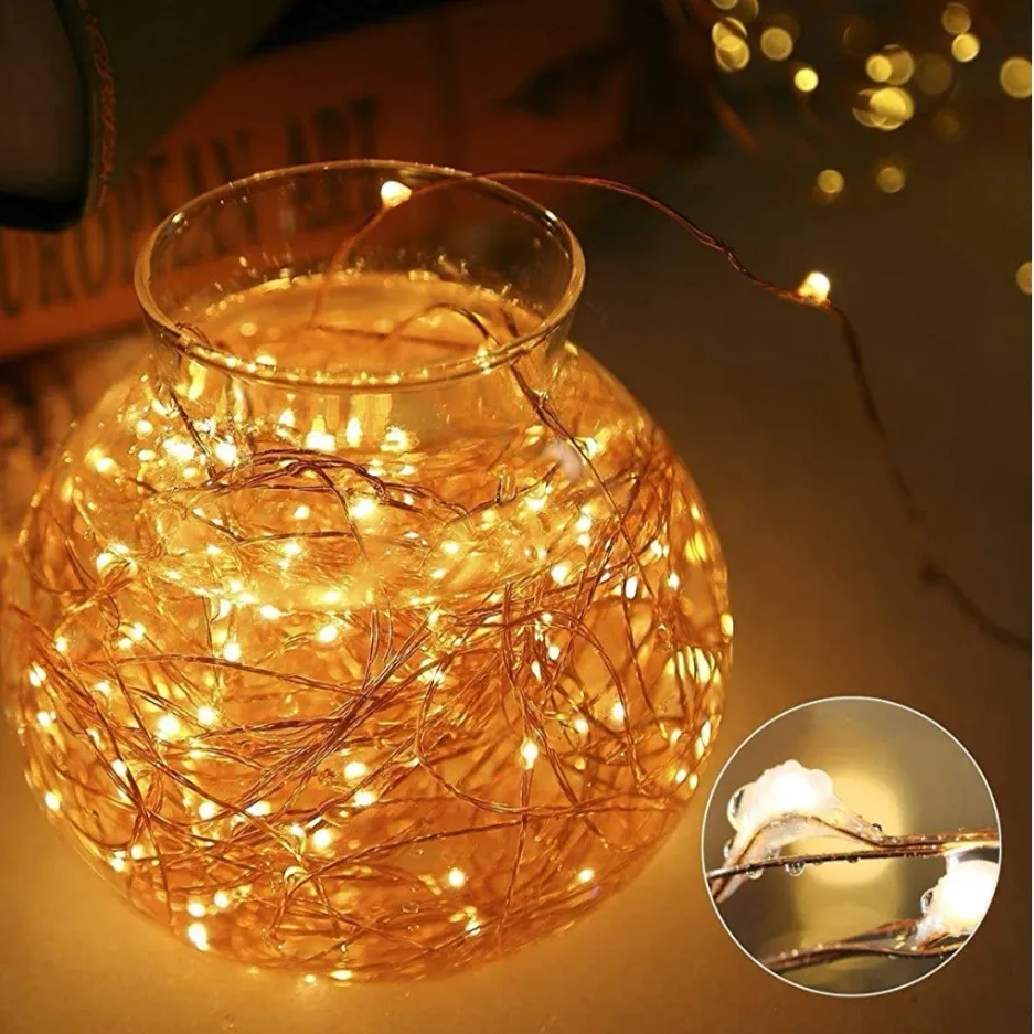 

Solar-Powered LED Copper Wire Lights String, Outdoor Yard Decoration