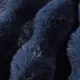 PatPat Couverture en peluche jacquard à bulles en fausse fourrure de lapin à double couche Bleu Foncé