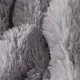PatPat Couverture en peluche jacquard à bulles en fausse fourrure de lapin à double couche Gris