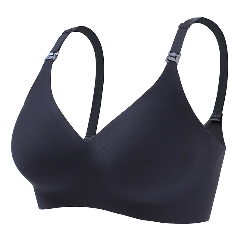 Comfortable jelly gel nursing bra with front closure for breastfeeding